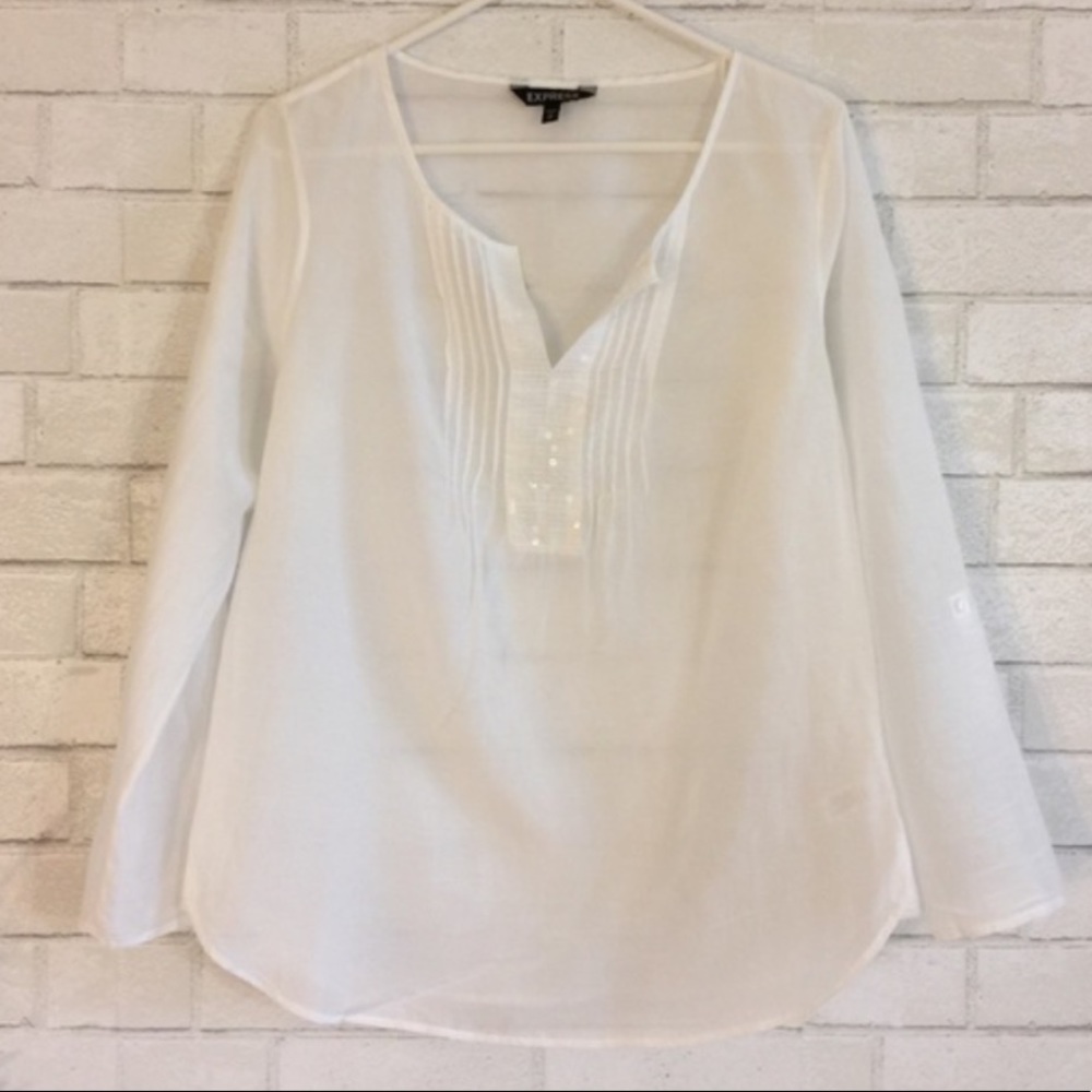 Express Tunic Blouse with Sequin Detail